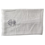 Dolce & Gabbana Gray Cashmere Wrap Shawl Fringe Scarf MS7060