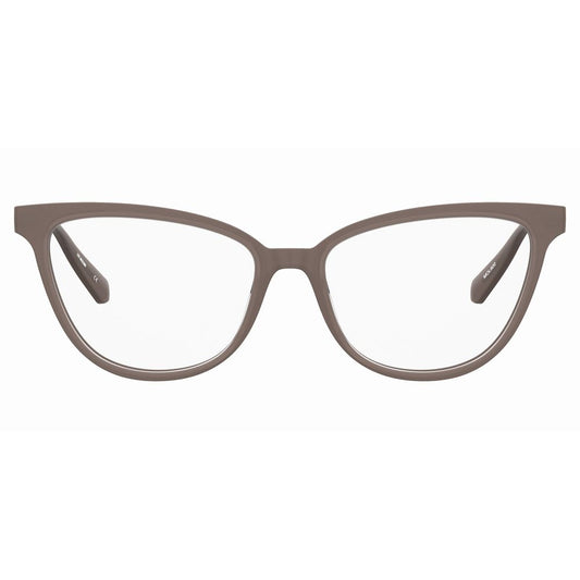 Love Moschino Brown Acetate Frames in a classic design, model MOL60009QF316 with 53/16/140 mm dimensions, elegant eyewear for women.