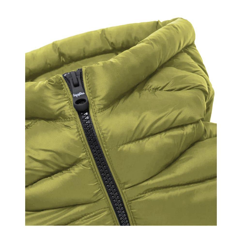 Front view with bag zipped and handles upright.