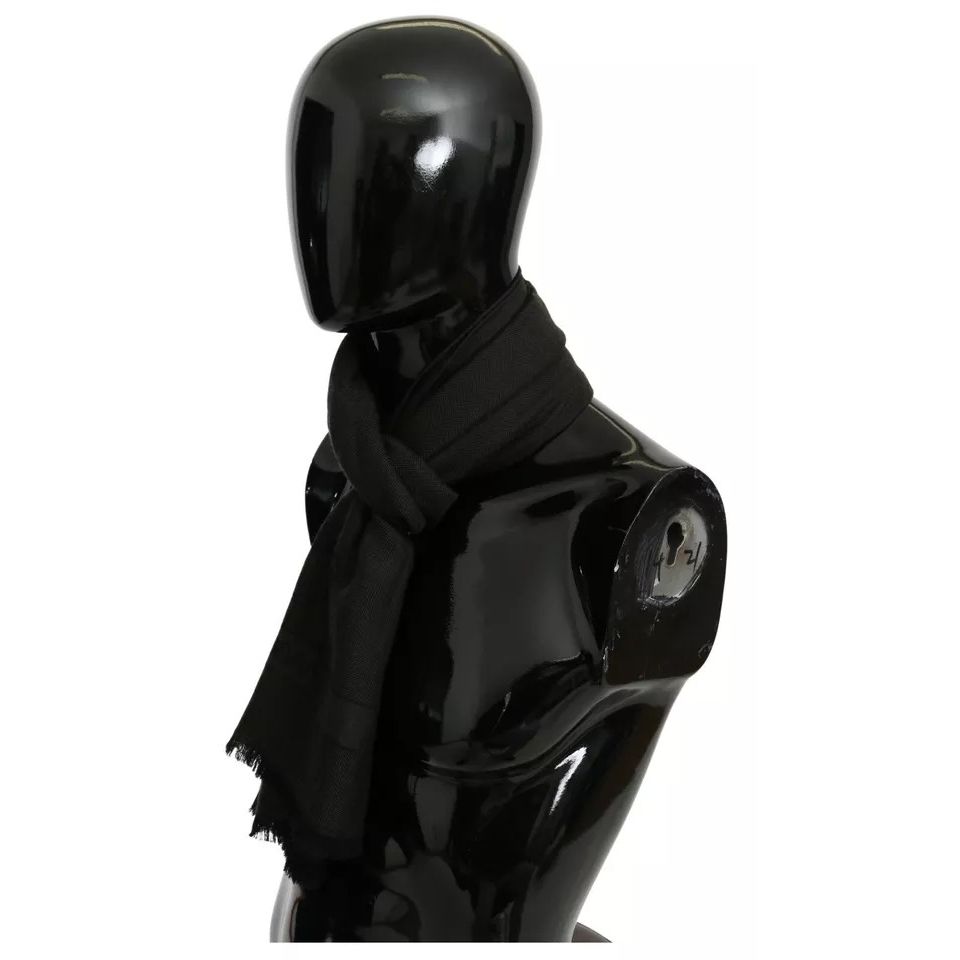 Dolce & Gabbana Green Brown Wrap Cashmere Shawl Scarf