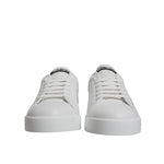 Dolce & Gabbana White Black Logo Portofino Sneaker Shoes