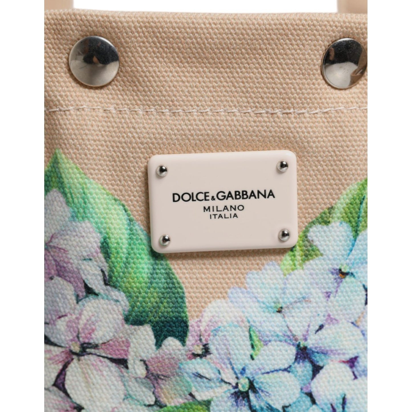 Dolce & Gabbana Multicolor Floral Canvas TANIA Top Handle Tote Borse Bag