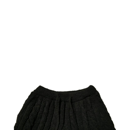Dolce & Gabbana Black Wool Knitted Skinny Pants