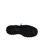 Dolce & Gabbana Black Padded Mid Calf Lace Up Boots Shoes
