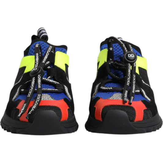 Dolce & Gabbana Multicolor Mesh Sorrento Trekking Sneakers Shoes