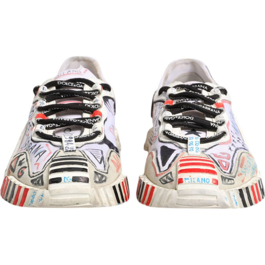 Dolce & Gabbana Multicolor Suede Fabric NS1 Sneakers Shoes