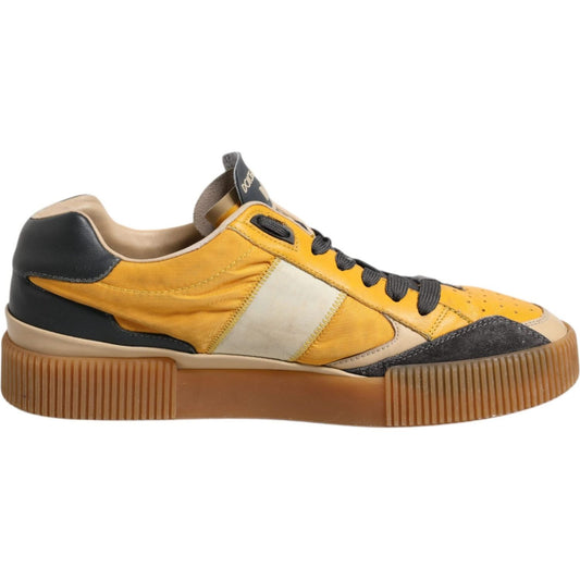 Dolce & Gabbana Multicolor Leather DNA Sneakers Shoes