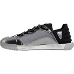 Dolce & Gabbana Silver Black Nylon NS1 Low Top Sneakers Shoes