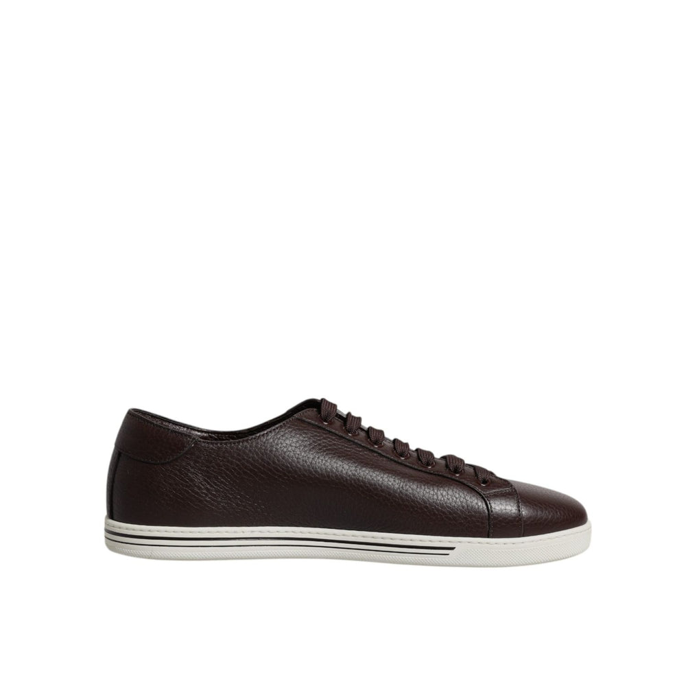 Dolce & Gabbana Brown Low Top Men Saint Tropez Sneakers Shoes