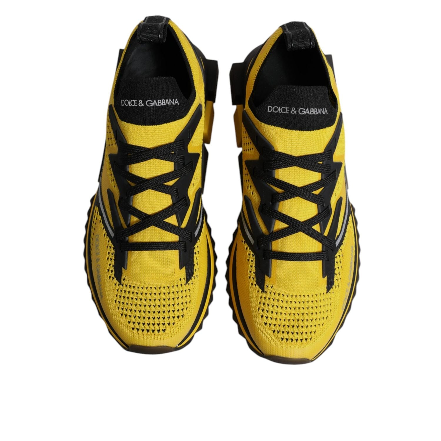 Dolce & Gabbana Yellow SORRENTO Sport Stretch Sneakers Shoes