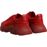 Dolce & Gabbana Red Leather Daymaster Low Top Sneakers Shoes MV6870-39