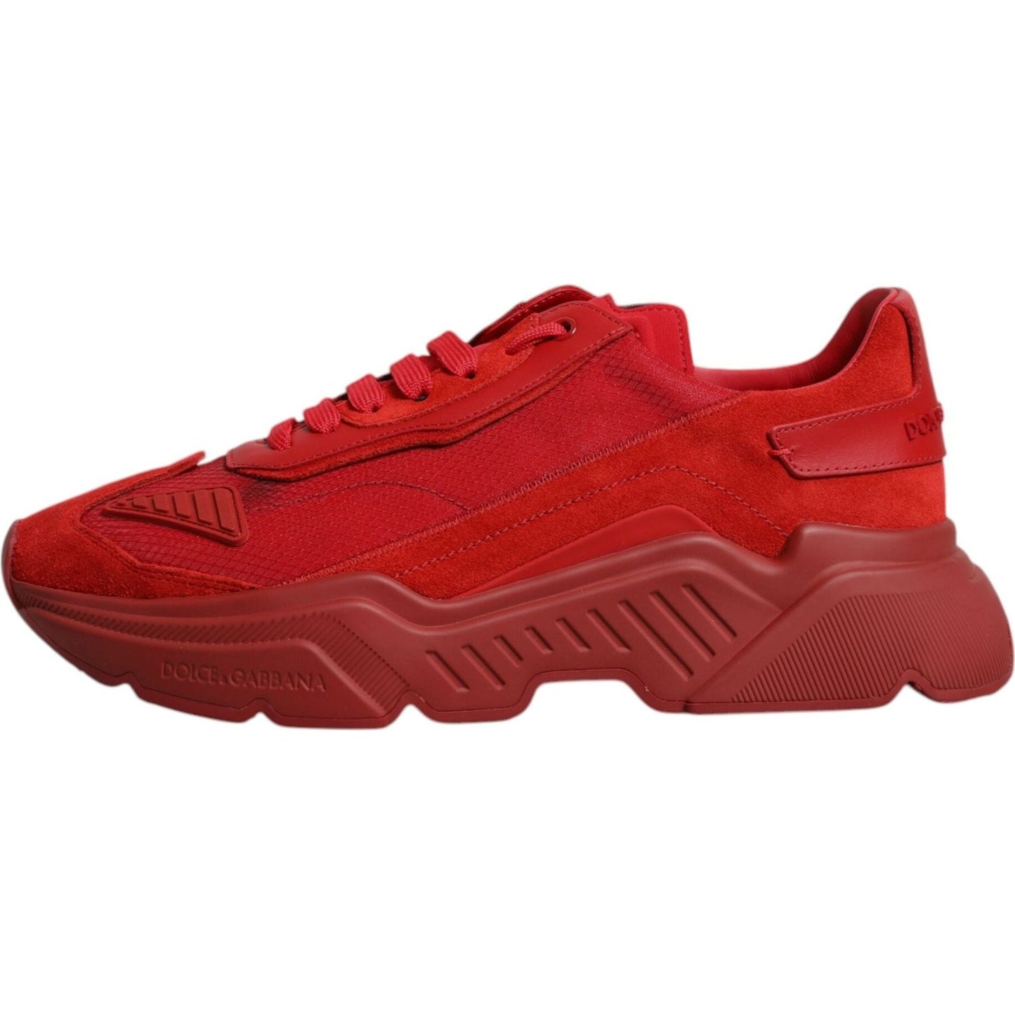Dolce & Gabbana Red Leather Daymaster Low Top Sneakers Shoes MV6870-39