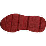 Dolce & Gabbana Red Leather Daymaster Low Top Sneakers Shoes MV6870-39