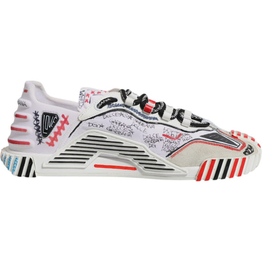 Dolce & Gabbana Multicolor Suede Fabric NS1 Sneakers Shoes