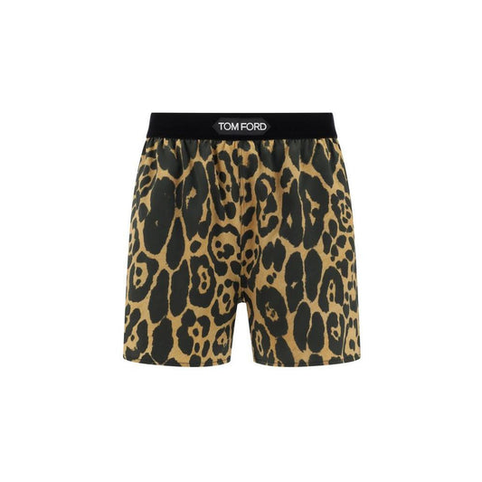 Tom Ford Leopard stretch Shorts
