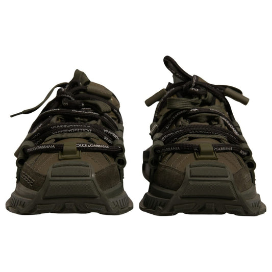 Dolce & Gabbana Military Green Space Low Top Sneakers Shoes