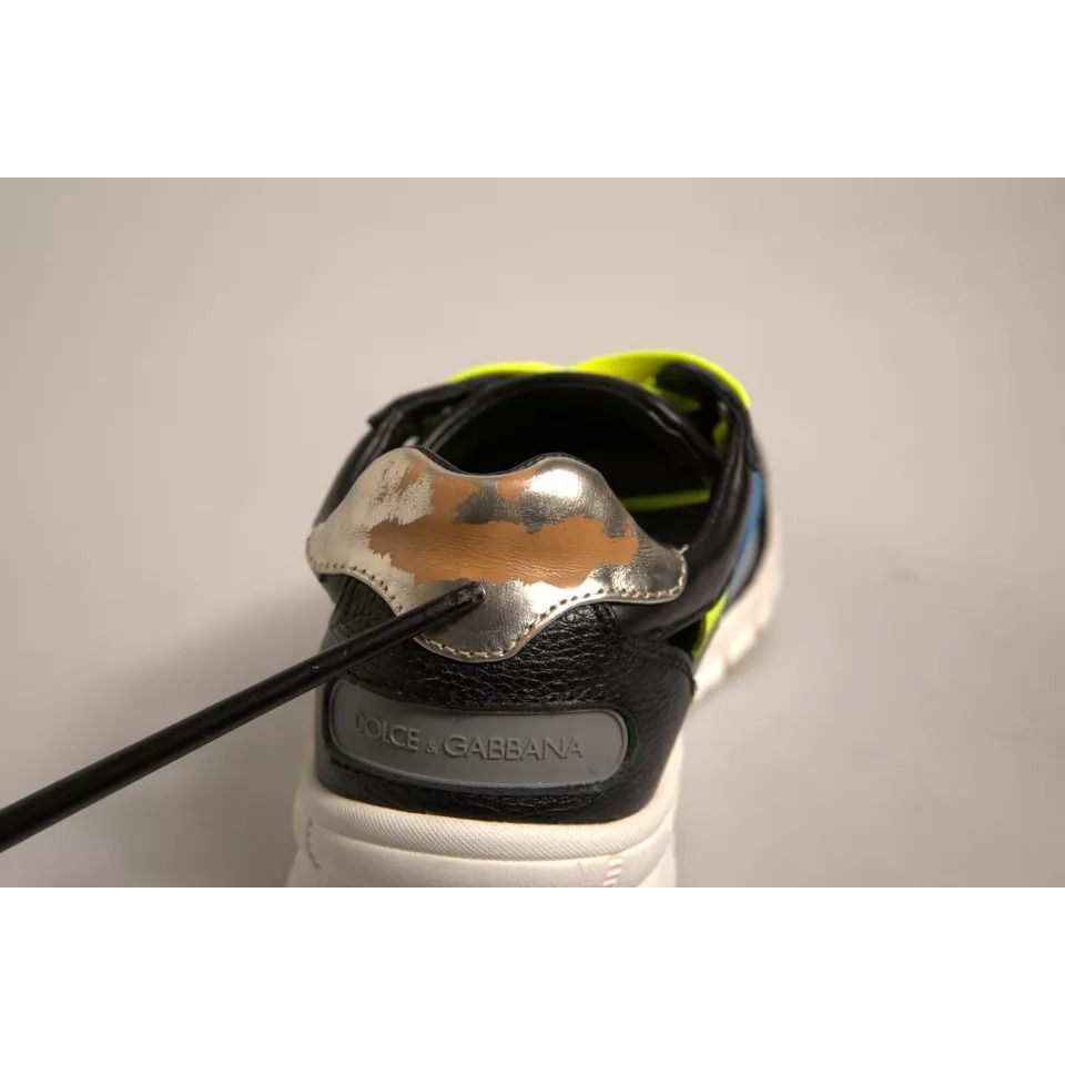 Dolce & Gabbana Multicolor Suede Low Top Sneakers Shoes