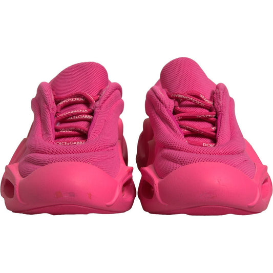Dolce & Gabbana Pink Wave Low Top Lace Up Men Sneakers Shoes