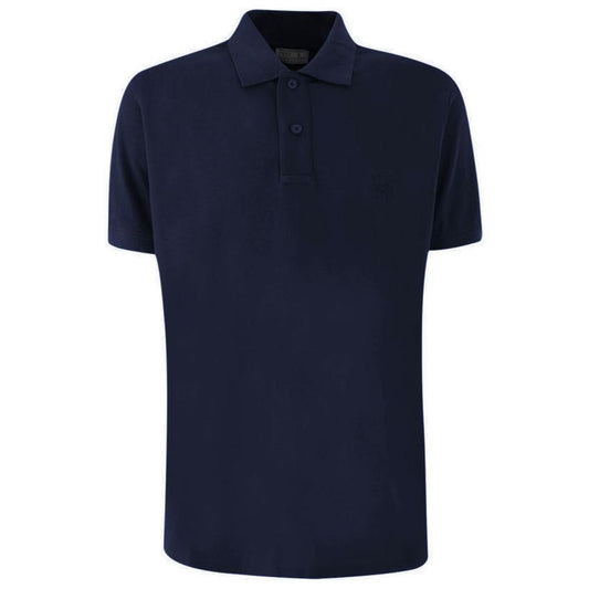Yes Zee Blue Cotton Men Polo Shirt