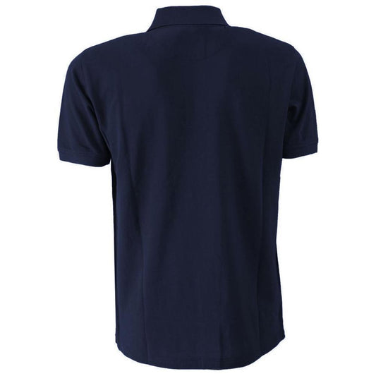 Yes Zee Blue Cotton Men Polo Shirt