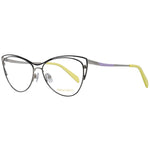 Emilio Pucci Black Women Glasses Frame in metal, full-rim design with a branded case; lenses width 56, height 42, bridge 14, temples 140.