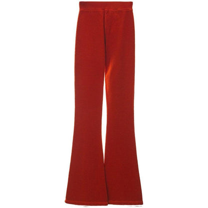 Dsquared² Red Cotton Flared Pant