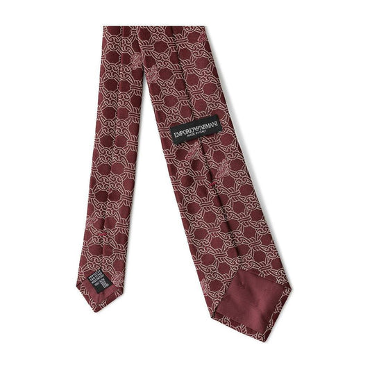 Emporio Armani Red Silk Ties & Bowty