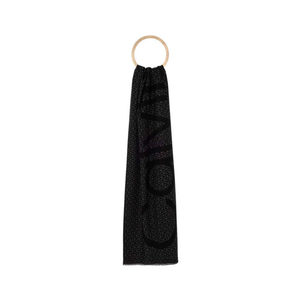 Calvin Klein Black Marabou Scarf CA-16494202907-ONE SIZE