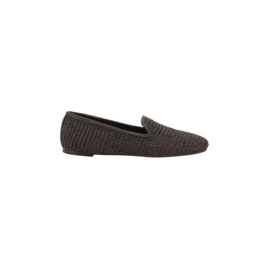Brunello Cucinelli Raffia Loafers