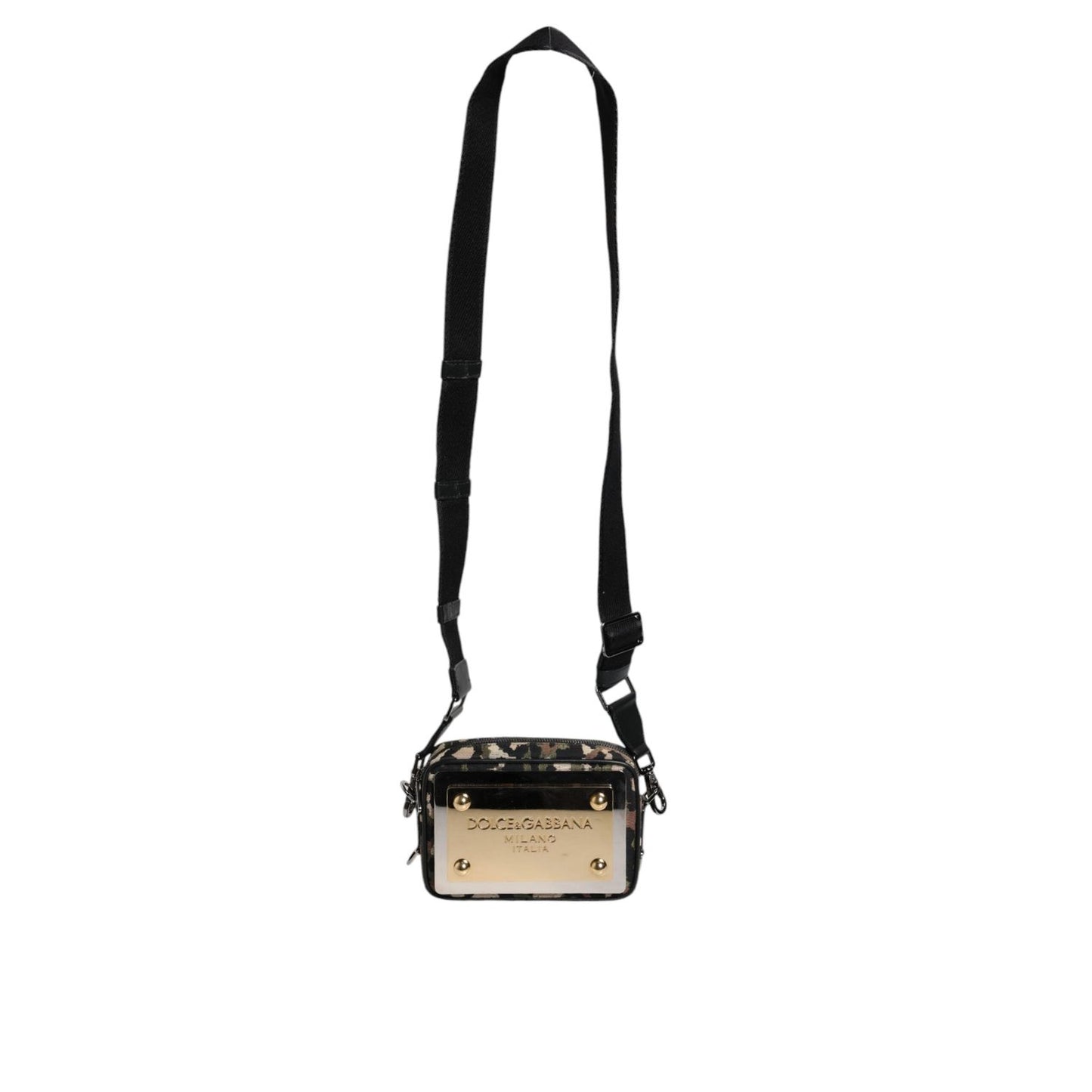 Dolce & Gabbana Multicolor Leopard Jacquard DG Logo Crossbody Bag c