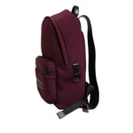 Dolce & Gabbana Burgundy Montreale Tecnico Textile Men Backpack Bag BAG1628