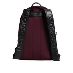 Dolce & Gabbana Burgundy Montreale Tecnico Textile Men Backpack Bag BAG1628