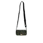 Dolce & Gabbana Green Nylon Leopard Print Shell Messenger Crossbody Bag BAG4002