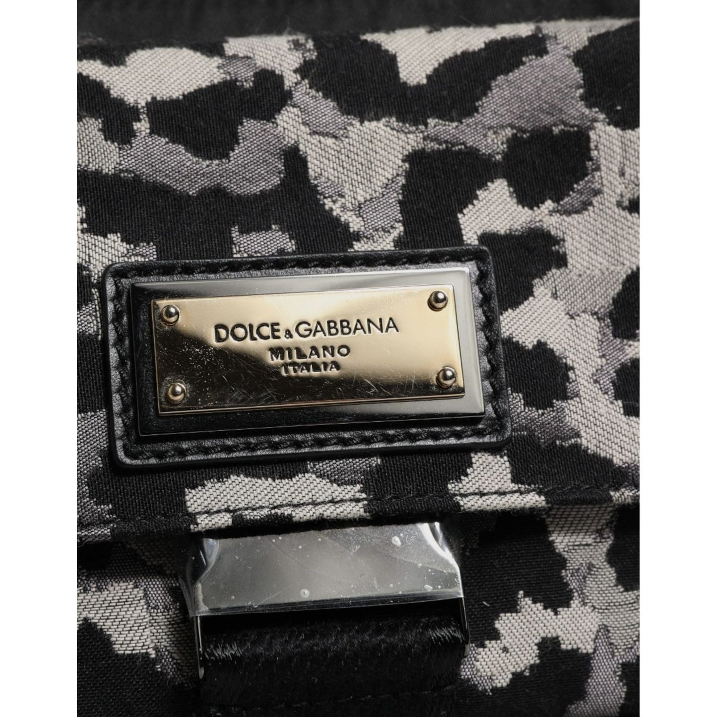 Dolce & Gabbana Multicolor Leopard Jacquard Crossbody Bag BAG4005
