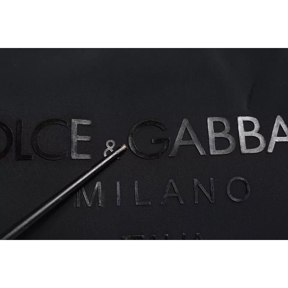 Dolce & Gabbana Black Canvas DG Logo Print Shopping Hand Tote Bag BAG4059