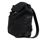 Dolce & Gabbana Black Neoprene Nylon DG Logo School Backpack Bag BAG4066