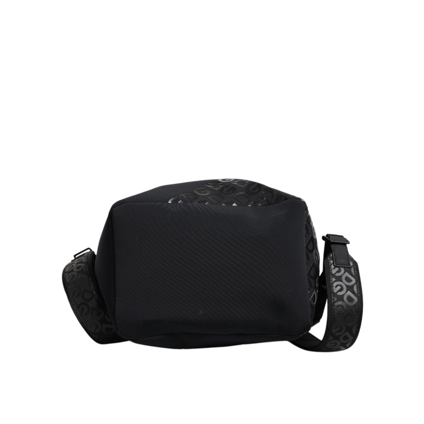 Dolce & Gabbana Black Neoprene Nylon DG Logo School Backpack Bag BAG4066