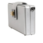 Dolce & Gabbana Metallic Silver DG BOX Leather Shoulder Strap Bag BAG1623