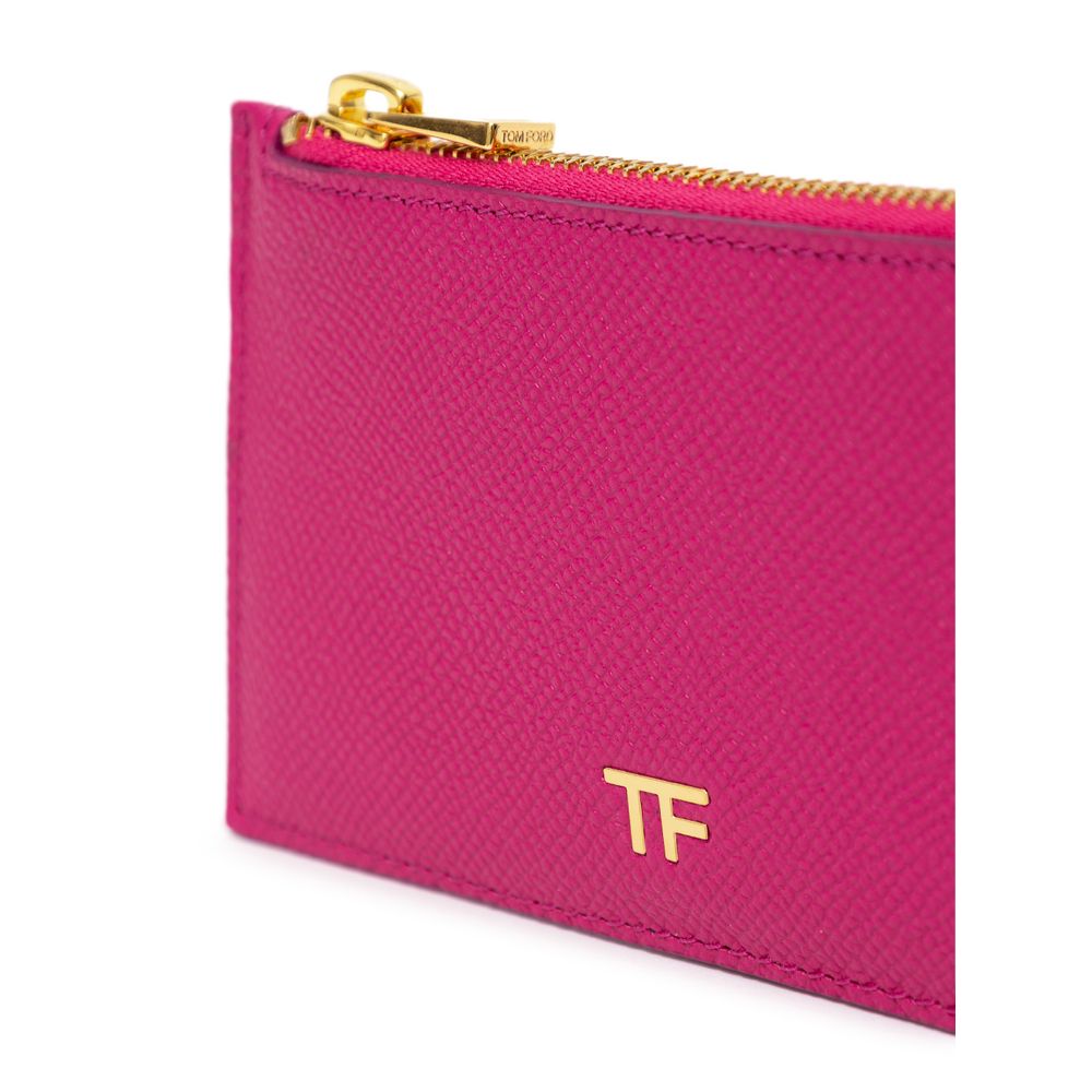 Tom Ford Fuchsia Leather Cardholder