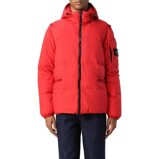 Stone Island Red Nylon Jacket