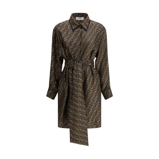 Fendi FF pattern shirt Dress