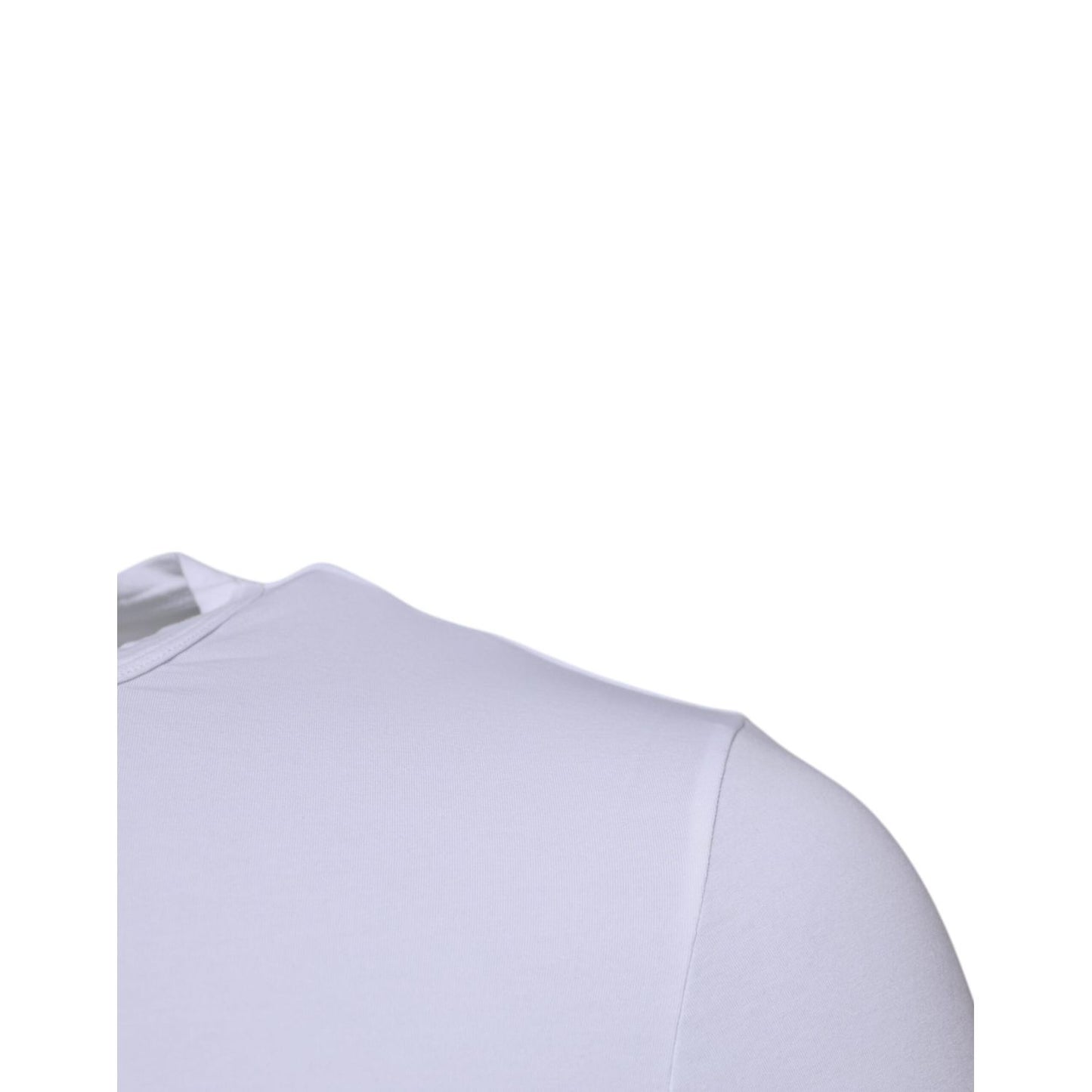 Dolce & Gabbana White Cotton Stretch Crewneck Underwear T-shirt