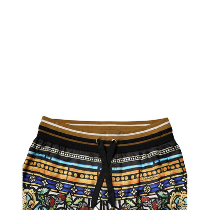 Dolce & Gabbana Multicolor NAPOLEON Jogger Sweatpants Pants