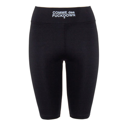 Comme Des Fuckdown Black Polyester Women Leggings