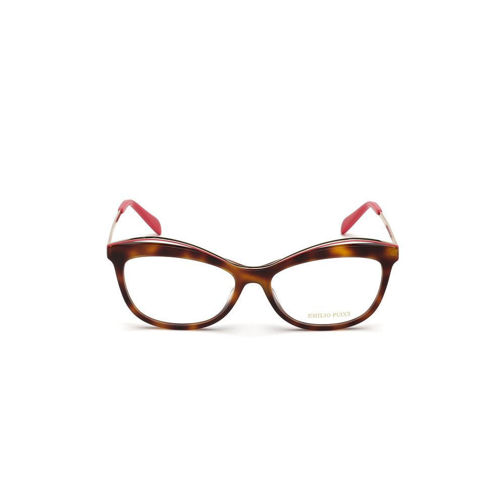 Emilio Pucci Brown Acetate Frames for women, EP5135-56052, with lens/bridge/temple measurements 56/16/140 mm - stylish eyewear.