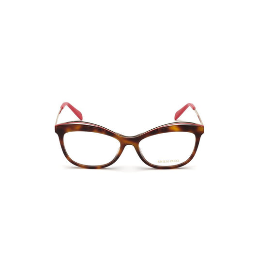 Emilio Pucci Brown Acetate Frames for women, EP5135-56052, with lens/bridge/temple measurements 56/16/140 mm - stylish eyewear.
