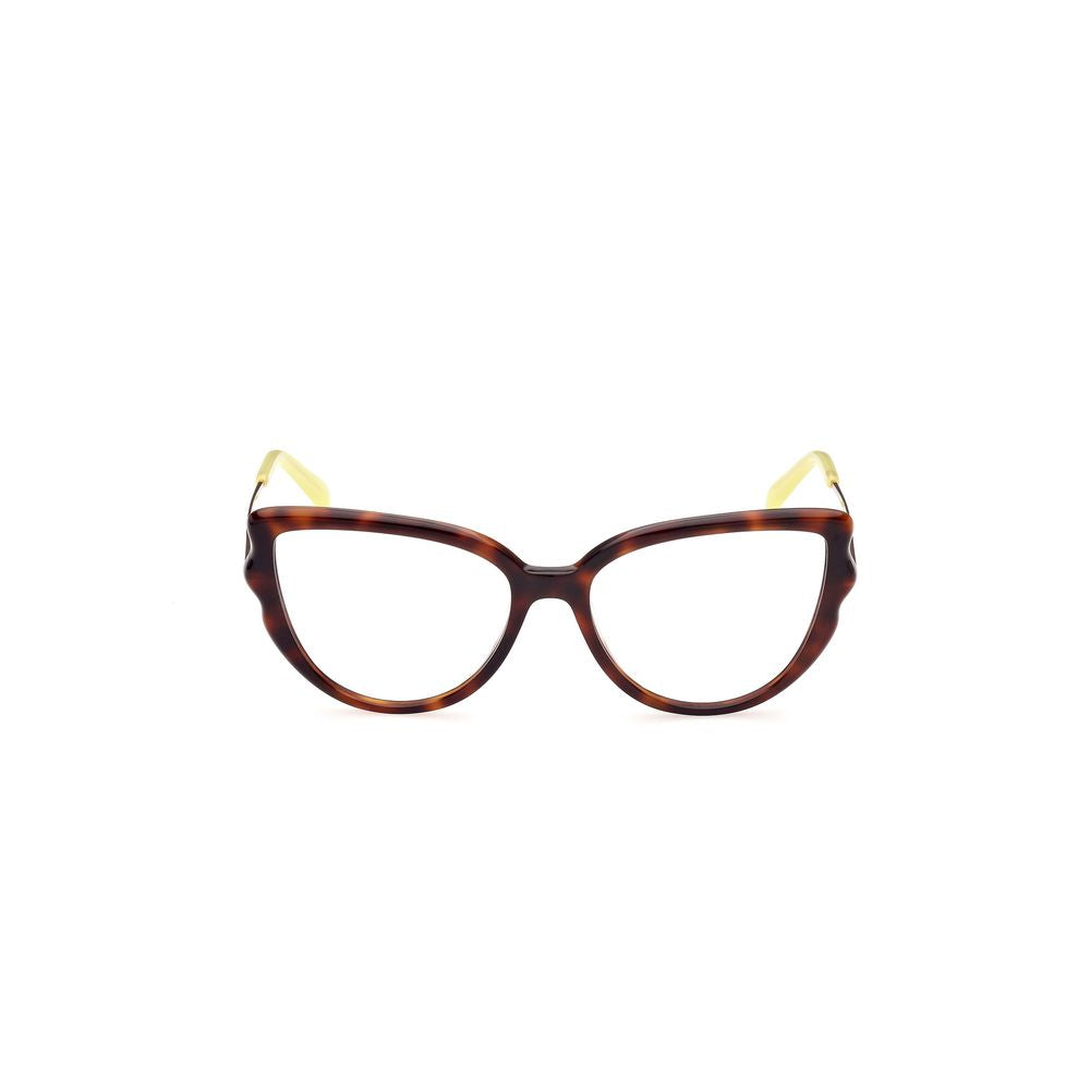 Emilio Pucci Brown Acetate Frames, cat-eye style, 54/16/140mm, women's fashion eyewear