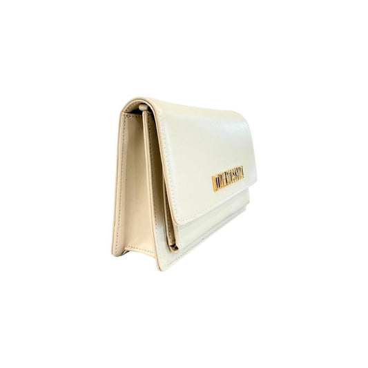 Love Moschino Beige Polyethylene Women Crossbody Bag