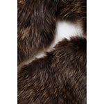 Dolce & Gabbana Brown Raccoon Fur Neck Warmer Winter Scarf MS7124