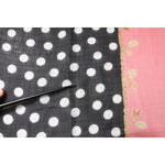 Dolce & Gabbana Black White Polka Dots Fringes Wrap Scarf MS7159